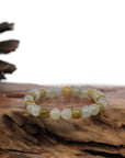 Baikalla Jewelry jade beads bracelet Genuine Ice Jadeite Jade Round Multiple Colors Beads Bracelet ( 7 mm)