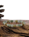 Baikalla Jewelry jade beads bracelet Genuine Ice Jadeite Jade Round Multiple Colors Beads Bracelet ( 7 mm)