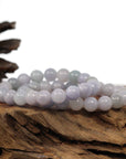 Baikalla Jewelry jade beads bracelet 6.5 inches Natural Jadeite Jade 10 mm Round Lavender Beads Bracelet ( 9.5 mm )