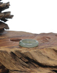 Baikalla Icy Oil-Green W/ SaJin (Golden Dust) Burmese Jadeite Jade Traditional Ring