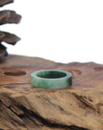 Baikalla Vibrant Green Burmese Jadeite Jade Traditional Ring