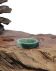 Baikalla Vibrant Green Burmese Jadeite Jade Traditional Ring