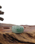 Baikalla Jewelry Jadeite Jade Bangle Bracelet Burmese Green Jadeite Jade Men's Band Ring
