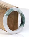 Baikalla Jewelry Jadeite Jade Bangle Bracelet Burmese High Ice Blue-green Jade Jadeite Bangle Bracelet (53.37mm) ( Collectibles )T113