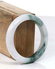 Baikalla Jewelry Jadeite Jade Bangle Bracelet Burmese High Ice Blue-green Jade Jadeite Bangle Bracelet (53.37mm) ( Collectibles )T113