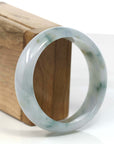 Baikalla Jewelry Jadeite Jade Bangle Bracelet Burmese Blue-green Jade Jadeite Bangle Bracelet (61.45mm) T093