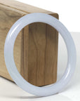 Baikalla Lavender & Light Green "Traditional Full-Round" Jadeite Jade Bangle Bracelet (58.4mm)