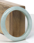 Baikalla Light Apple Green Jadeite Jade Bangle Bracelet (56.7mm)