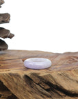 Baikalla Lavender & White Burmese Jadeite Jade Traditional Ring