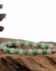 Baikalla Jewelry jade beads bracelet High Green Jadeite Jade Beads Bracelet With 18K Yellow Gold Clasp ( 6 mm )