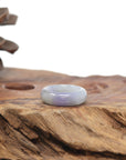 Baikalla Natural Icy Vibrant Lavender & Light Green Jadeite Jade Traditional Ring