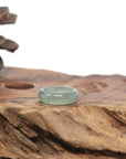 Baikalla Natural Icy Green Jadeite Jade Traditional Ring