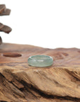 Baikalla Natural Icy Green Jadeite Jade Traditional Ring