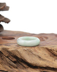 Baikalla Natural Light Apple-Green Jadeite Jade Traditional Ring
