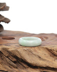 Baikalla Natural Light Apple-Green Jadeite Jade Traditional Ring