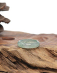 Baikalla Natural Icy Green Jadeite Jade Traditional Ring