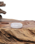 Baikalla Natural Icy Light Lavender Jadeite Jade Traditional Ring