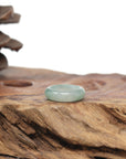 Baikalla Natural Icy Light Green Jadeite Jade Traditional Ring