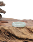 Baikalla Natural Icy Light Green Jadeite Jade Traditional Ring