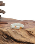 Baikalla Natural Icy Light Green & Sajin (Golden Dust) Jadeite Jade Traditional Ring