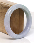 Baikalla Jewelry Jadeite Jade Bangle Bracelet Baikalla "Half Round" Lavender Jadeite Jade Bangle Bracelet (57.61 mm)