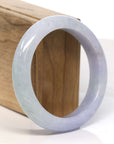Baikalla Jewelry Jadeite Jade Bangle Bracelet Baikalla "Half Round" Lavender Jadeite Jade Bangle Bracelet (57.61 mm)