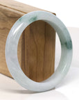 Baikalla Jewelry Jadeite Jade Bangle Bracelet Baikalla "Half Round" Blue-Green Jadeite Jade Bangle Bracelet (58.40 mm)