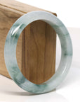 Baikalla Jewelry Jadeite Jade Bangle Bracelet Baikalla "Half Round" Light Lavender Jadeite Jade Bangle Bracelet (59.30 mm)