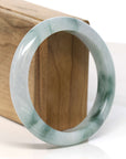 Baikalla Jewelry Jadeite Jade Bangle Bracelet Baikalla "Half Round" Light Lavender Jadeite Jade Bangle Bracelet (59.30 mm)
