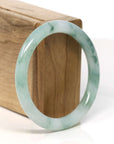 Baikalla Jewelry Jadeite Jade Bangle Bracelet Baikalla "Half Round" Blue Green Jadeite Jade Bangle Bracelet (57.05 mm)