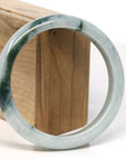 Baikalla Jewelry Jadeite Jade Bangle Bracelet Baikalla "Half Round" Blue Green Jadeite Jade Bangle Bracelet (62.55 mm)