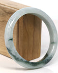 Baikalla Jewelry Jadeite Jade Bangle Bracelet Baikalla "Half Round" Blue Green Jadeite Jade Bangle Bracelet (62.55 mm)