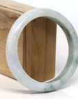 Baikalla Jewelry Jadeite Jade Bangle Bracelet Baikalla "Half Round" Blue Green Jadeite Jade Bangle Bracelet (62.32 mm)