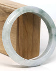 Baikalla Jewelry Jadeite Jade Bangle Bracelet Baikalla "Half Round" Blue Green Jadeite Jade Bangle Bracelet (62.32 mm)