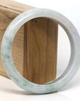 Baikalla Jewelry Jadeite Jade Bangle Bracelet Baikalla "Half Round" Blue Green Jadeite Jade Bangle Bracelet (62.32 mm)