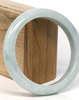 Baikalla Jewelry Jadeite Jade Bangle Bracelet Baikalla "Half Round" Deep Green Jadeite Jade Bangle Bracelet (60.49 mm)