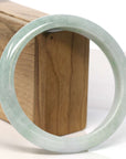 Baikalla Jewelry Jadeite Jade Bangle Bracelet Baikalla "Half Round" Diamond Cut WuJi Jadeite Jade Bangle Bracelet (60.49 mm)