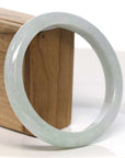 Baikalla Jewelry Jadeite Jade Bangle Bracelet Baikalla "Half Round" Diamond Cut WuJi Jadeite Jade Bangle Bracelet (60.49 mm)