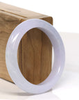Baikalla Jewelry Jadeite Jade Bangle Bracelet Baikalla "Half Round" 18k Inlay Jadeite Jade Bangle Bracelet (60.49 mm)