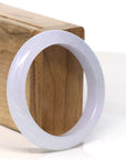 Baikalla Jewelry Jadeite Jade Bangle Bracelet Baikalla "Half Round" 18k Inlay Jadeite Jade Bangle Bracelet (60.49 mm)
