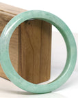 Baikalla Jewelry Jadeite Jade Bangle Bracelet Baikalla "Half Round"Green Jadeite Jade Bangle Bracelet (64.70 mm)