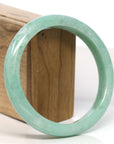 Baikalla Jewelry Jadeite Jade Bangle Bracelet Baikalla "Half Round"Green Jadeite Jade Bangle Bracelet (64.70 mm)