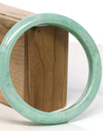 Baikalla Jewelry Jadeite Jade Bangle Bracelet Baikalla "Half Round"Green Jadeite Jade Bangle Bracelet (64.70 mm)