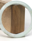 Baikalla Light Green Jadeite Jade "Half Round" Bangle Bracelet (68mm)