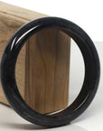 Baikalla Genuine Burmese Black wuji Jadeite Jade Bangle Bracelet (61.6 mm)