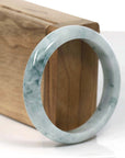 Baikalla Jewelry Jadeite Jade Bangle Bracelet Baikalla Natural Burmese Blue-green Jadeite Jade Bangle Bracelet (55.68mm)