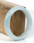 Baikalla Jewelry Jadeite Jade Bangle Bracelet Baikalla "Classic Bangle" Blue-Green Natural Burmese Jadeite Jade Bangle (57.56mm)