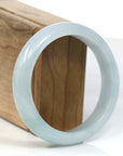 Baikalla Jewelry Jadeite Jade Bangle Bracelet Baikalla "Classic Bangle" Blue-Green Natural Burmese Jadeite Jade Bangle (57.56mm)