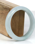 Baikalla Jewelry Jadeite Jade Bangle Bracelet Baikalla "Classic Bangle" Blue-Green Natural Burmese Jadeite Jade Bangle (59.2mm)