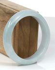 Baikalla Jewelry Jadeite Jade Bangle Bracelet Baikalla "Classic Bangle" Blue-Green Natural Burmese Jadeite Jade Bangle (59.2mm)